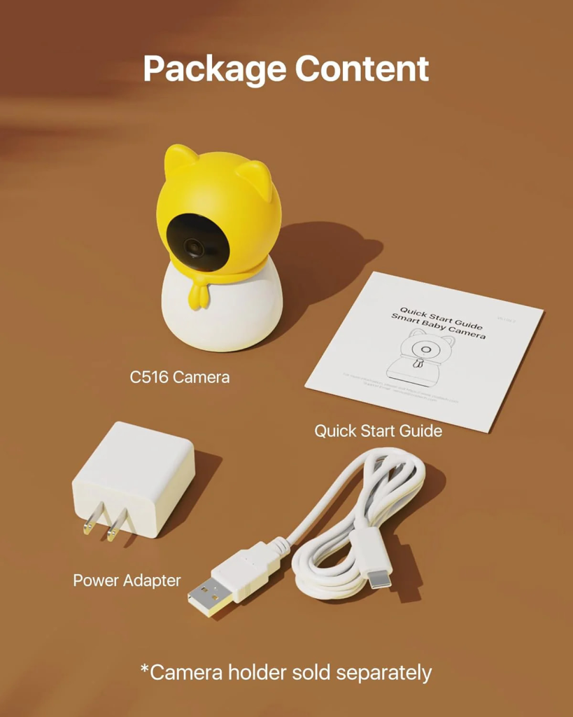 C516 4MP 2.4GHz/5GHz Baby Camera + Face/Sound Detect + Support 256GB ...