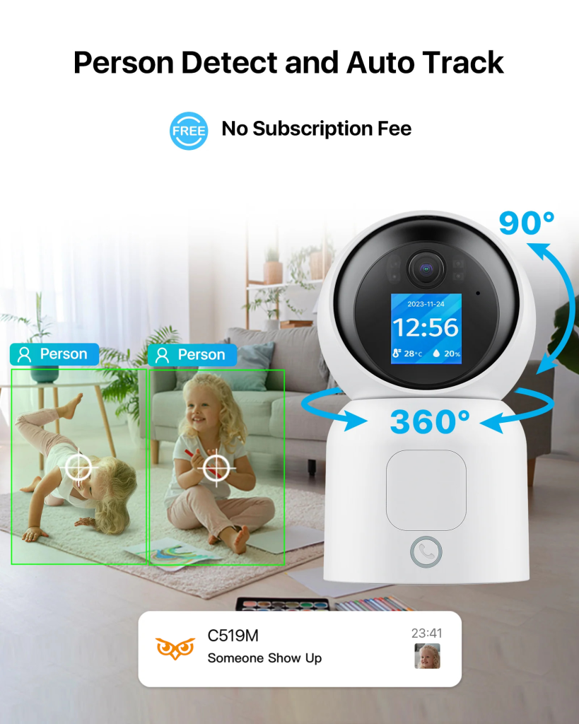 C519 2.4GHz 5GHz Dual Band BabyPet Monitor 2407 (7)